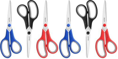 iBayam 8" Heavy Duty Scissors All Purpose for Office School Crafts Sewing