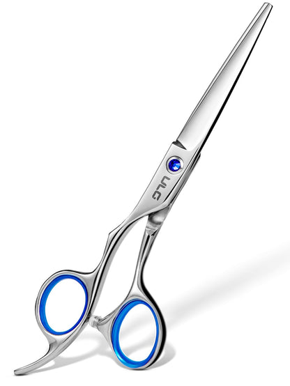 Hair Cutting Scissors, ULG Professional Hair Scissors 6.5 inch Right-Hand Razor Edge Barber Shears Salon Hair Cutting Shears Made of Japanese Stainless Steel, Hand Sharpened Blue