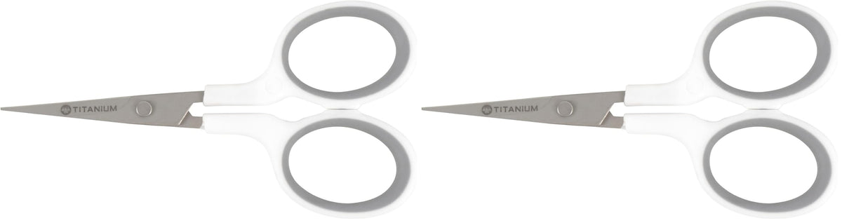 Westcott 5-Inch Micro-Tip Fabric Scissors with Titanium-Bonded Blades - Craft Scissors for Paper and Fabric, Sewing, and More