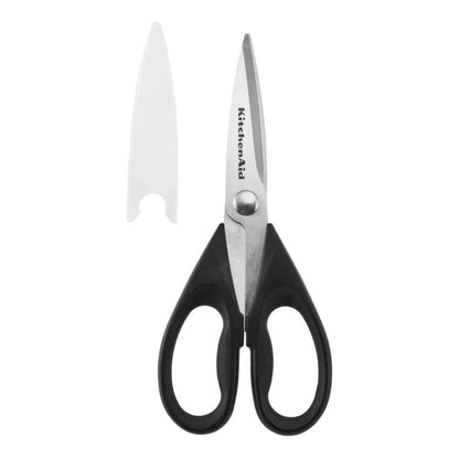 KitchenAid All Purpose Kitchen Shears with Protective Sheath Durable Stainless Steel Scissors, Dishwasher Safe, Soft Grip Comfort Handle, 8.72 Inch, Lavendar Cream