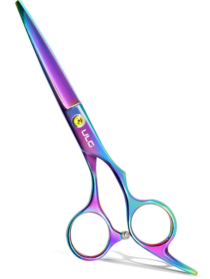 Hair Cutting Scissors, ULG Professional Hair Scissors 6.5 inch Right-Hand Razor Edge Barber Shears Salon Hair Cutting Shears Made of Japanese Stainless Steel, Hand Sharpened Blue