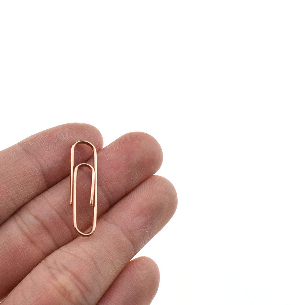 HAHIYO Paper Clips 2 inches (50mm) Length Gold Wide Paperclips Vinyl Coated Prevent Scratching Tearing The Pages Sturdy for Bookmark Organize Home Office School 30 Pack