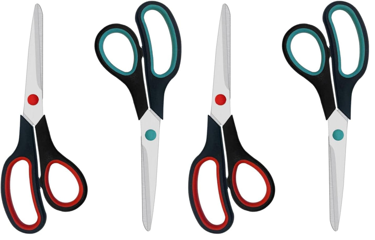 Scissors, 2 Pack 7.5 inch Scissors for Office and Home, Scissor All Purpose for School Fabric Craft Supplies Use