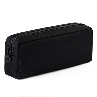 Big Capacity Pencil Case, Pure Color Pen Pouch with Zipper Stationary Storage Bag for Adult Students Officers, Cream White