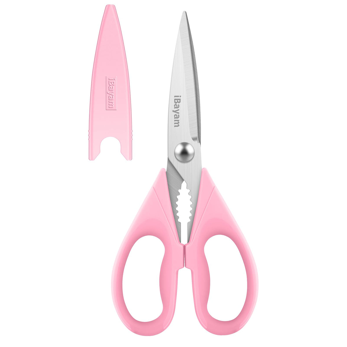 iBayam Kitchen Scissors Shears All Purpose Heavy Duty, Protective Sheath