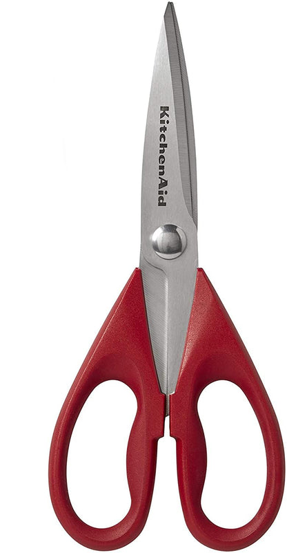 KitchenAid All Purpose Kitchen Shears with Protective Sheath Durable Stainless Steel Scissors, Dishwasher Safe, Soft Grip Comfort Handle, 8.72 Inch, Lavendar Cream