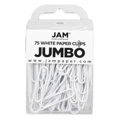 JAM PAPER Colorful Standard Paper Clips - Regular 1 Inch - Dark Blue Paperclips - 100/Pack