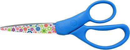 Westcott School Scissors for Kids Ages 12 and Up - Back to School Essentials and Classroom Supplies - 7-Inch Pointed Student Scissors - for Right- or Left-Handed Use - Red/Gray - 2 Pack