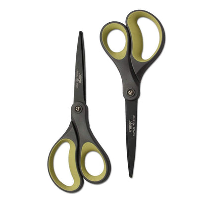 LIVINGO Scissors All Purpose Heavy Duty 8" Office Titanium Non Stick 2 Pack
