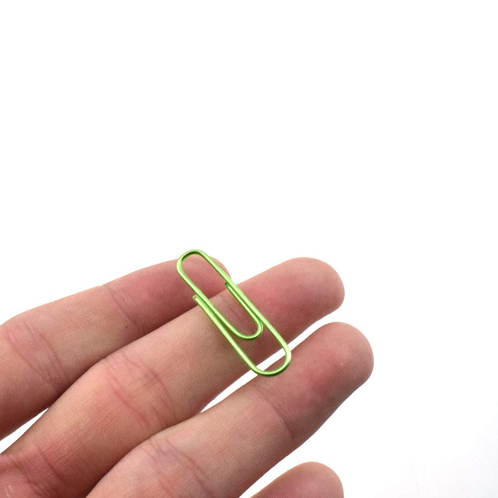 HAHIYO Paper Clips 2 inches (50mm) Length Gold Wide Paperclips Vinyl Coated Prevent Scratching Tearing The Pages Sturdy for Bookmark Organize Home Office School 30 Pack