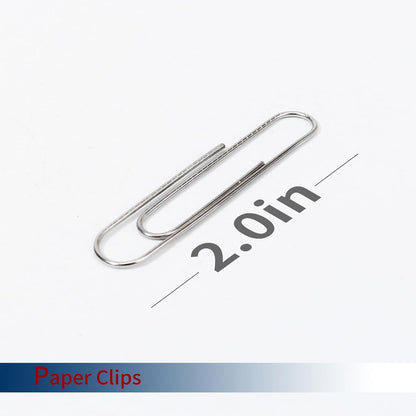 Jumbo Paper Clips,1000 Pcs (10×100),Silver 2.0IN,for Office & School Use