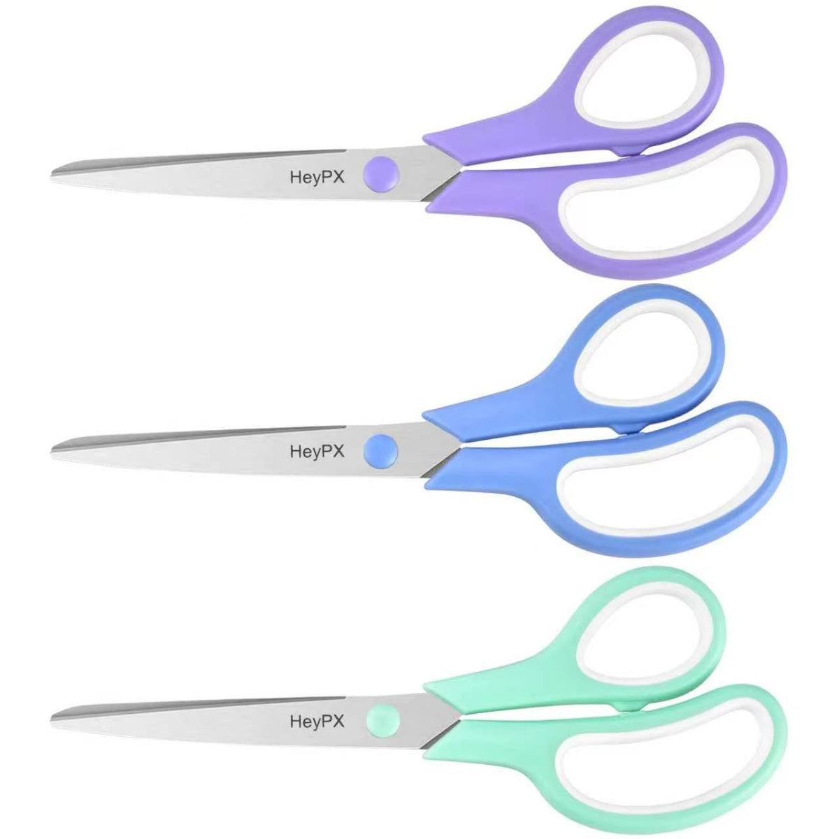 3 Pack 8.5" Stainless Steel Scissors All Purpose for Office School