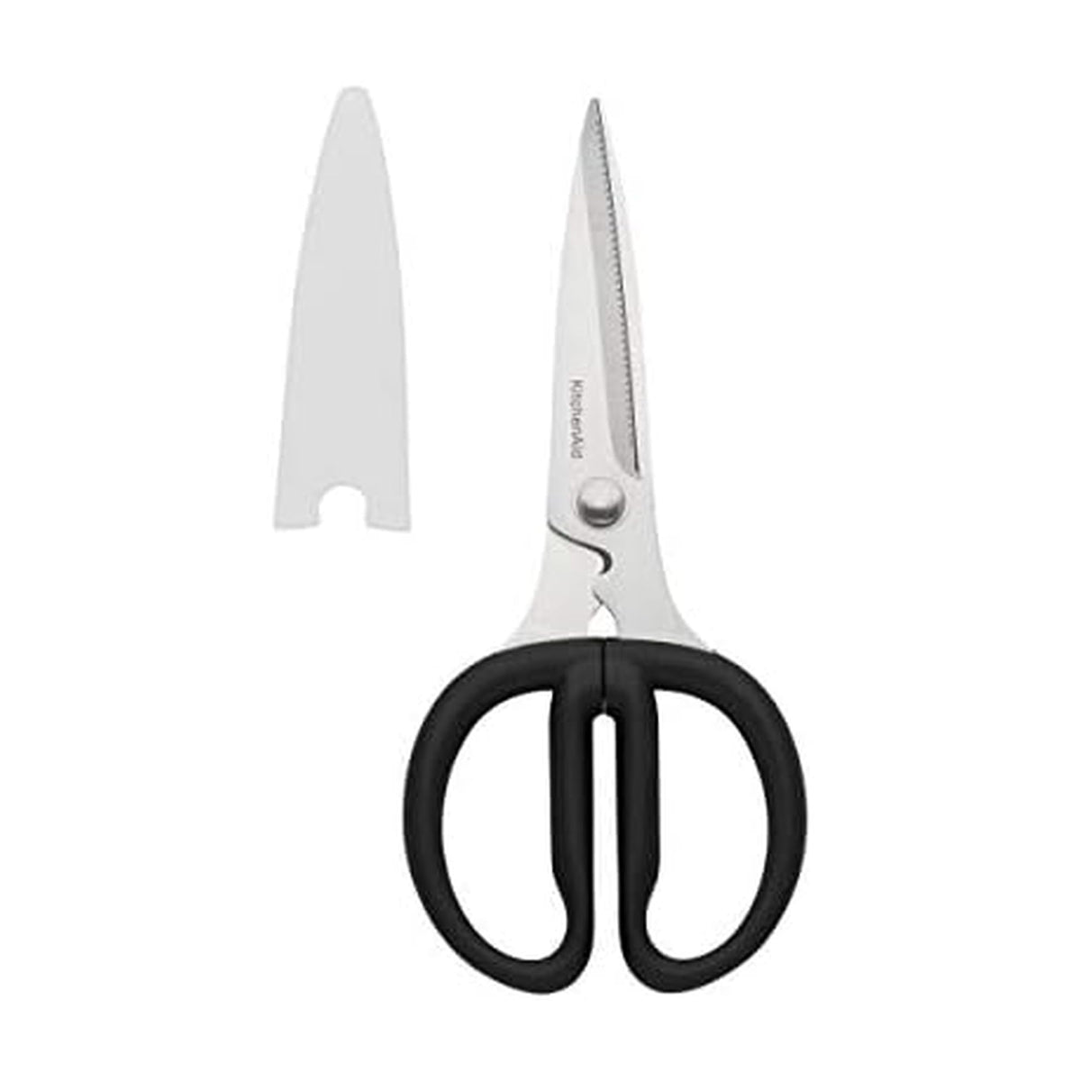 KitchenAid All Purpose Kitchen Shears with Protective Sheath Durable Stainless Steel Scissors, Dishwasher Safe, Soft Grip Comfort Handle, 8.72 Inch, Lavendar Cream