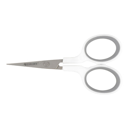 Westcott 5-Inch Micro-Tip Fabric Scissors with Titanium-Bonded Blades - Craft Scissors for Paper and Fabric, Sewing, and More