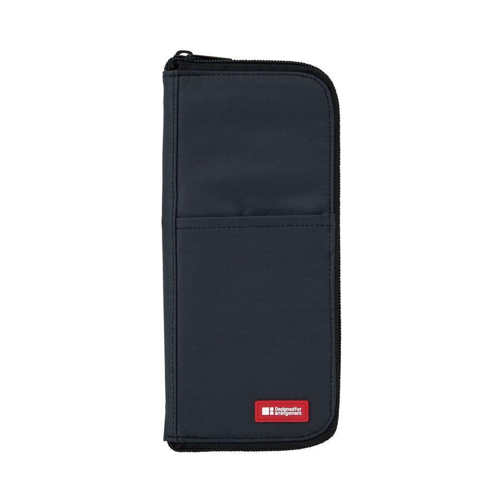 LIHITLAB LAB Slim Pen/Pencil Pouch, 0.7 × 3.9 × 8.5 Inches, Indigo (A7652-11)