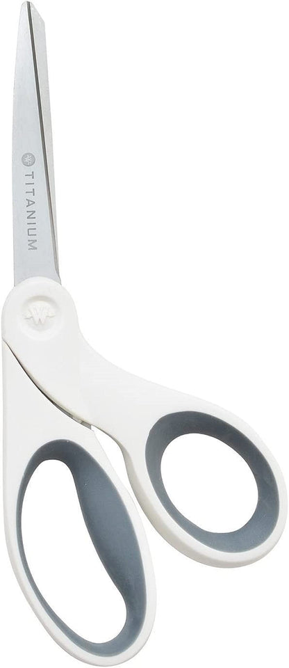 Westcott 5-Inch Micro-Tip Fabric Scissors with Titanium-Bonded Blades - Craft Scissors for Paper and Fabric, Sewing, and More
