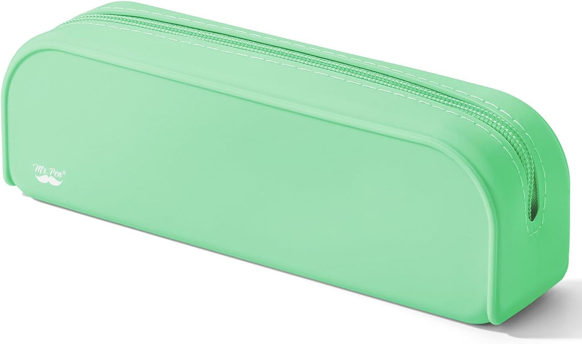 Mr. Pen- Silicone Pencil Case, Aesthetic Pencil Bag for Women, Makeup Pouch