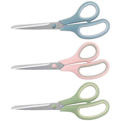 LONGKEY 8.5" Pastel Scissors 3-Pack, Ultra Sharp Stainless Steel