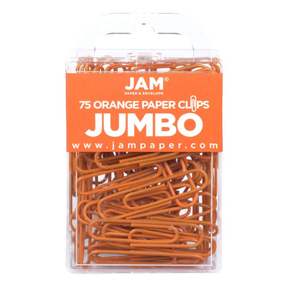 JAM PAPER Colorful Standard Paper Clips - Regular 1 Inch - Dark Blue Paperclips - 100/Pack