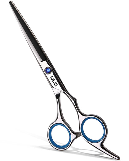Hair Cutting Scissors, ULG Professional Hair Scissors 6.5 inch Right-Hand Razor Edge Barber Shears Salon Hair Cutting Shears Made of Japanese Stainless Steel, Hand Sharpened Blue