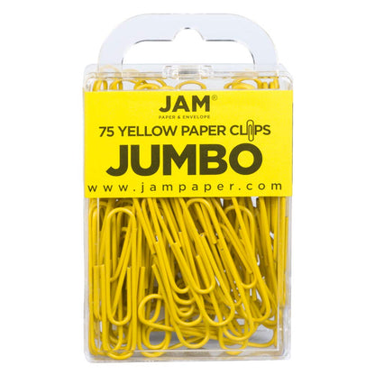 JAM PAPER Colorful Standard Paper Clips - Regular 1 Inch - Dark Blue Paperclips - 100/Pack