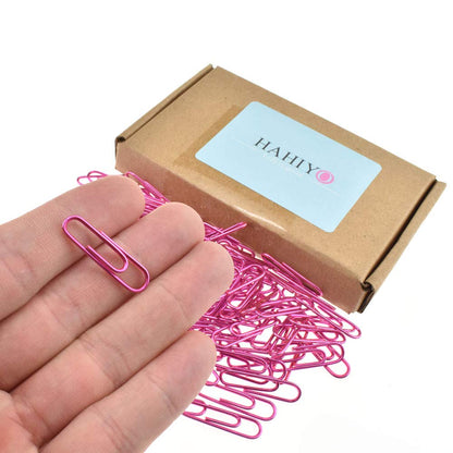 HAHIYO Paper Clips 2 inches (50mm) Length Gold Wide Paperclips Vinyl Coated Prevent Scratching Tearing The Pages Sturdy for Bookmark Organize Home Office School 30 Pack
