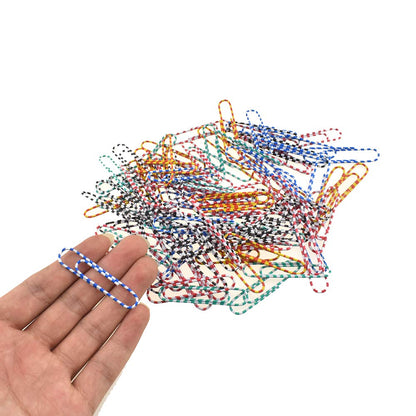 HAHIYO Paper Clips 2 inches (50mm) Length Gold Wide Paperclips Vinyl Coated Prevent Scratching Tearing The Pages Sturdy for Bookmark Organize Home Office School 30 Pack