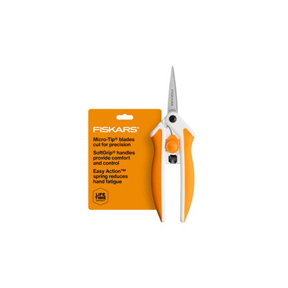 Fiskars 6" Easy Action Micro-Tip Scissors, Sewing, Arts & Crafts Tools