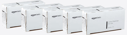 Amazon Basics No. 1 Paper Clips, Nonskid, 1000 Count (10 Pack of 100), Silver