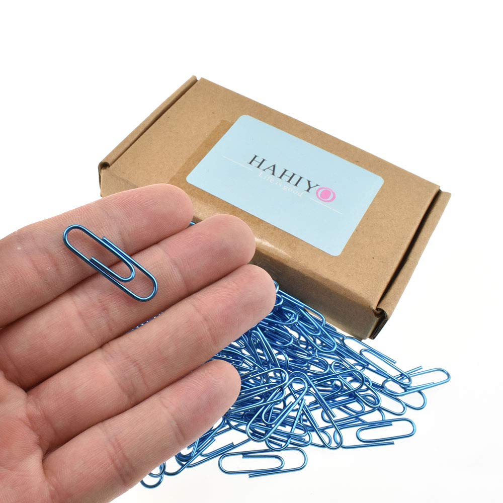 HAHIYO Paper Clips 2 inches (50mm) Length Gold Wide Paperclips Vinyl Coated Prevent Scratching Tearing The Pages Sturdy for Bookmark Organize Home Office School 30 Pack