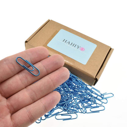 HAHIYO Paper Clips 2 inches (50mm) Length Gold Wide Paperclips Vinyl Coated Prevent Scratching Tearing The Pages Sturdy for Bookmark Organize Home Office School 30 Pack