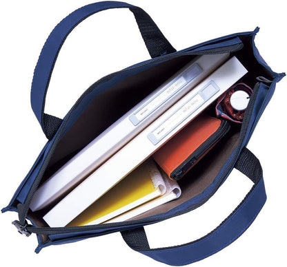LIHITLAB LAB Slim Pen/Pencil Pouch, 0.7 × 3.9 × 8.5 Inches, Indigo (A7652-11)