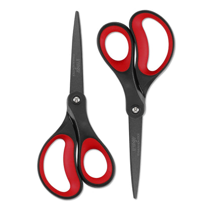 LIVINGO Scissors All Purpose Heavy Duty 8" Office Titanium Non Stick 2 Pack