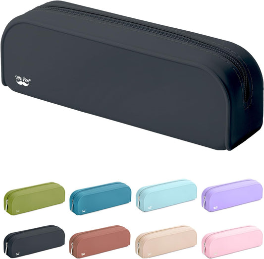 Mr. Pen- Silicone Pencil Case, Aesthetic Pencil Bag for Women, Makeup Pouch
