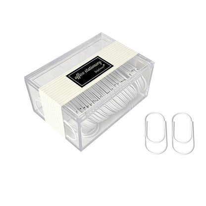 Gold Large Paper Clips, 50pcs 50mm/1.97" Oversized Jumbo Wide Planner Giant Paper Clip Non Skid Smooth Finish Steel Wire Office Supply Invitation Accessories (Gold)