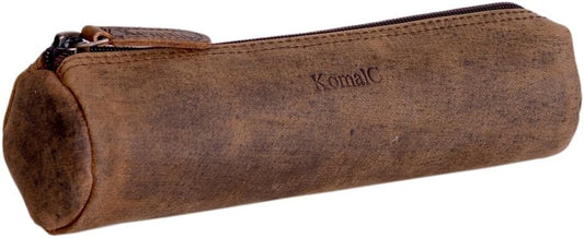 Leather Pencil Case Handcrafted Pen pouch Elegant and practical gift for artists perfect for office by KomalC