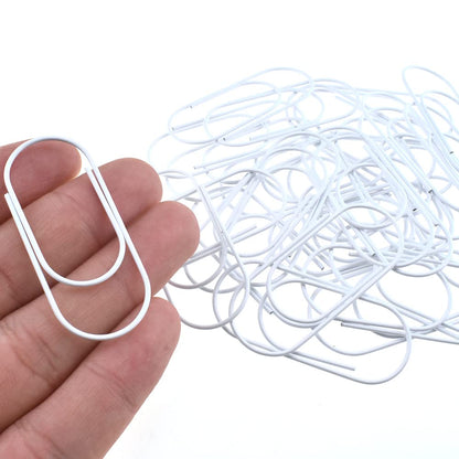 HAHIYO Paper Clips 2 inches (50mm) Length Gold Wide Paperclips Vinyl Coated Prevent Scratching Tearing The Pages Sturdy for Bookmark Organize Home Office School 30 Pack