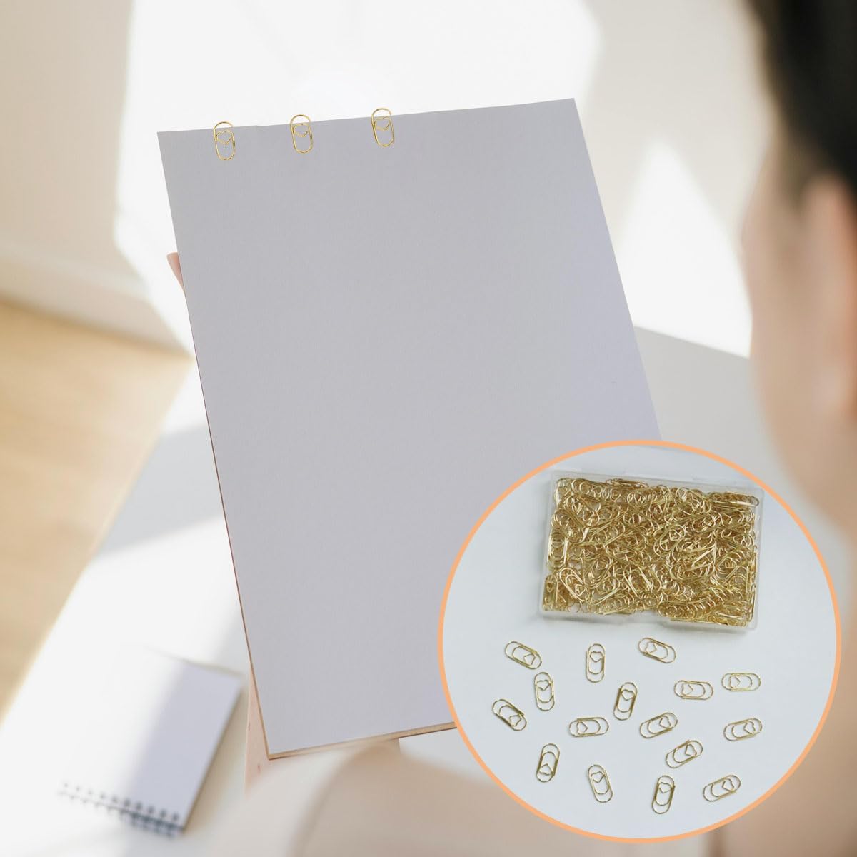 200 Pcs Small Heart Paper Clips Paperclips, 0.78 inch Cute Mini Paperclips