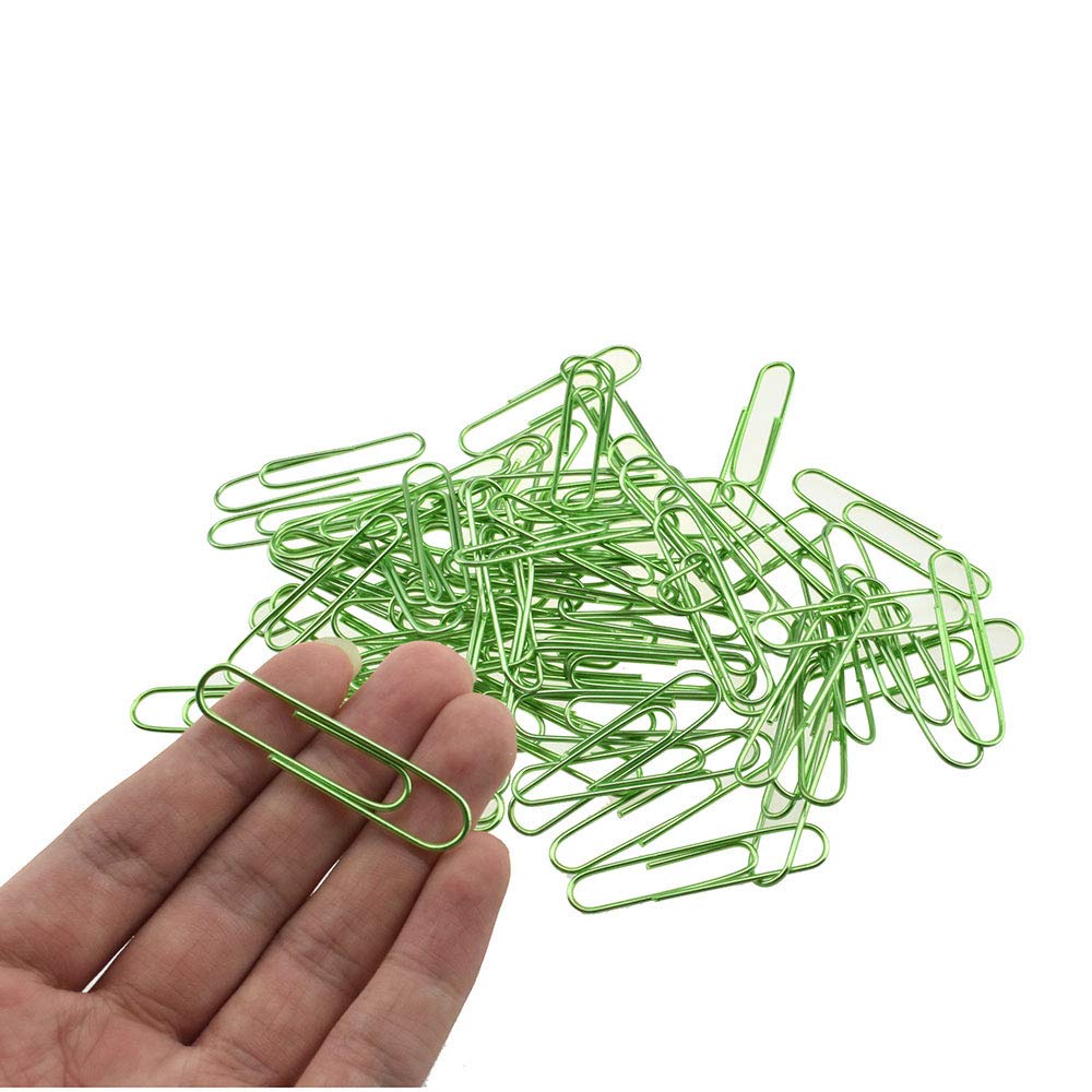 HAHIYO Paper Clips 2 inches (50mm) Length Gold Wide Paperclips Vinyl Coated Prevent Scratching Tearing The Pages Sturdy for Bookmark Organize Home Office School 30 Pack
