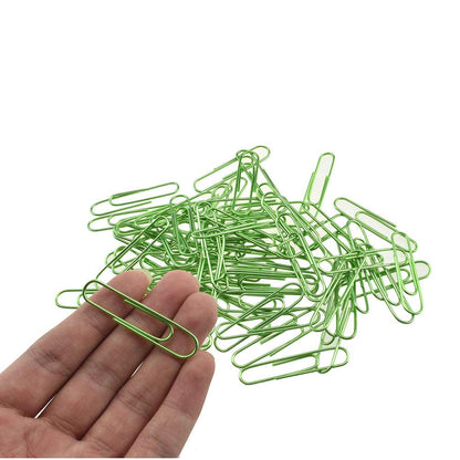 HAHIYO Paper Clips 2 inches (50mm) Length Gold Wide Paperclips Vinyl Coated Prevent Scratching Tearing The Pages Sturdy for Bookmark Organize Home Office School 30 Pack
