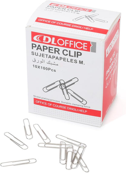 Jumbo Paper Clips,1000 Pcs (10×100),Silver 2.0IN,for Office & School Use