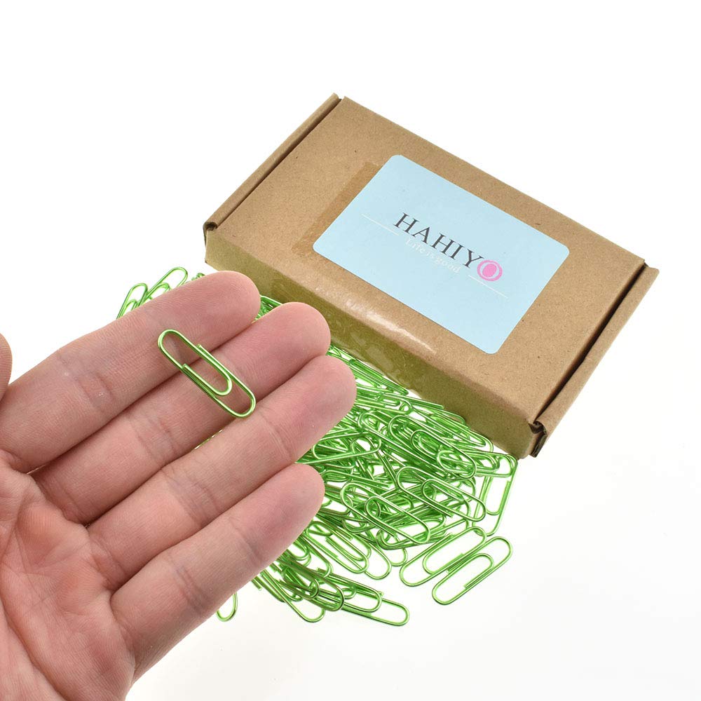 HAHIYO Paper Clips 2 inches (50mm) Length Gold Wide Paperclips Vinyl Coated Prevent Scratching Tearing The Pages Sturdy for Bookmark Organize Home Office School 30 Pack