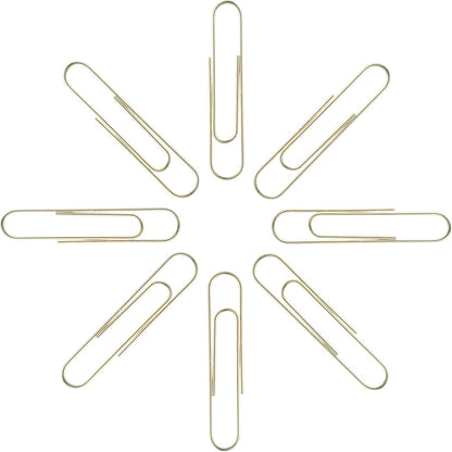 Large Paper Clips, Gold Paper Clips, 2 Inch Paper Clip, Jumbo Paperclips 100/Pack