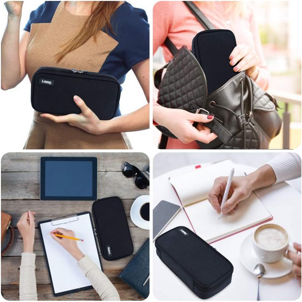 Chelory Big Capacity Pencil Case Large Pencil Bag Pouch Pen Case Pencil Marker Holder Stationery Storage Makeup Bag for Office Supplies Adults