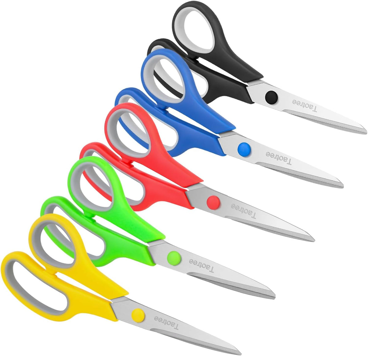 Scissors for Office, Taotree 8"Scissors All Purpose Bulk Set of 5-Pack