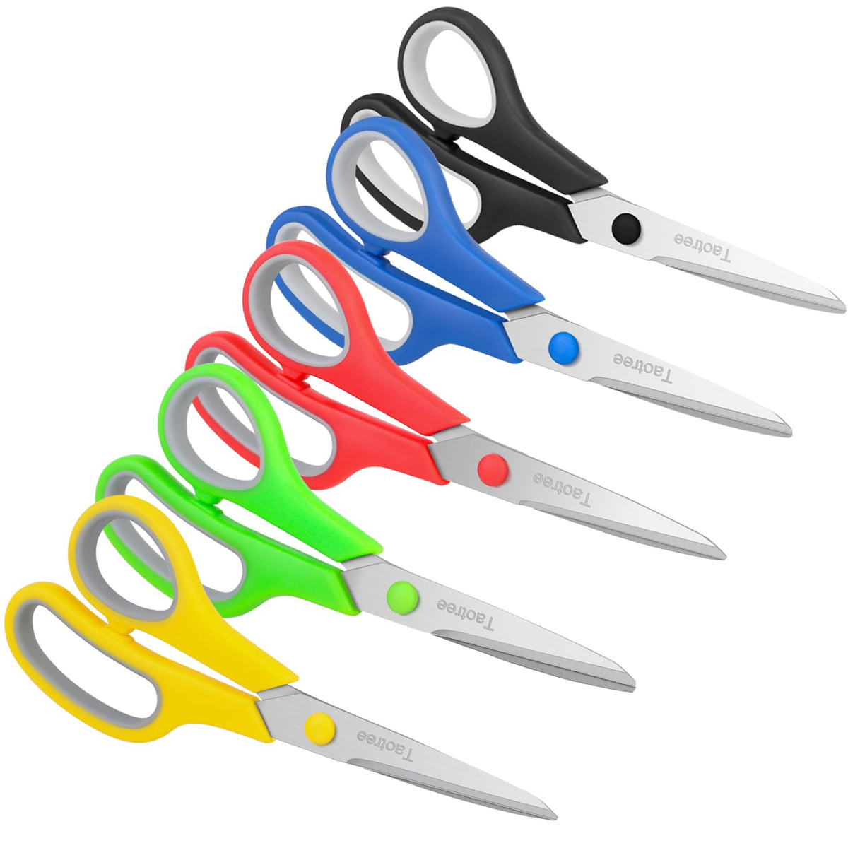 Scissors for Office, Taotree 8"Scissors All Purpose Bulk Set of 5-Pack