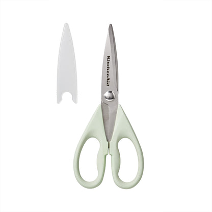 KitchenAid All Purpose Kitchen Shears with Protective Sheath Durable Stainless Steel Scissors, Dishwasher Safe, Soft Grip Comfort Handle, 8.72 Inch, Lavendar Cream