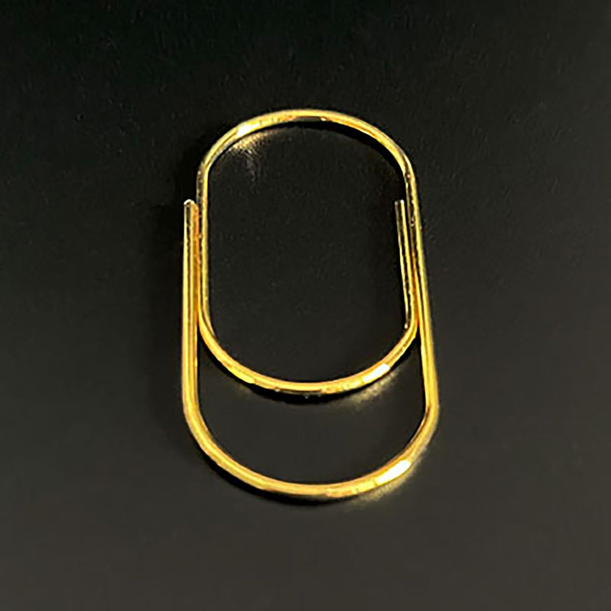 Gold Large Paper Clips, 50pcs 50mm/1.97" Oversized Jumbo Wide Planner Giant Paper Clip Non Skid Smooth Finish Steel Wire Office Supply Invitation Accessories (Gold)