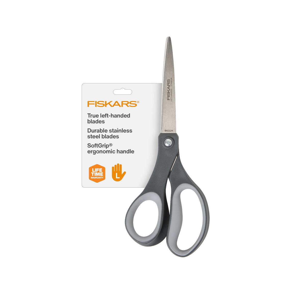Fiskars 8" Everyday Titanium SoftGrip All Purpose Scissors, 2-Pack