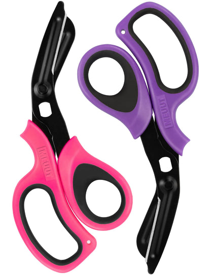 MEUUT Medical Scissors 2-Pack Trauma Shears for Nurses All Purpose Scissors